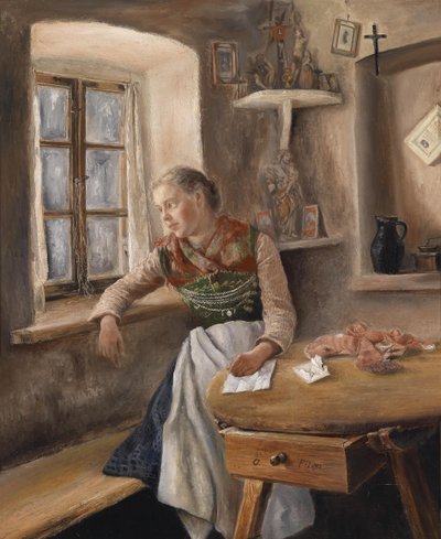Girl at the Window by Otto Piltz